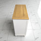Natural Solid Oak & Acacia Wood Painted 5 Drawer Chest From Oak Furnitureland