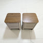 Smoked Oak & Painted Bedside Tables Otto Range From Oak Furnitureland RRP £538