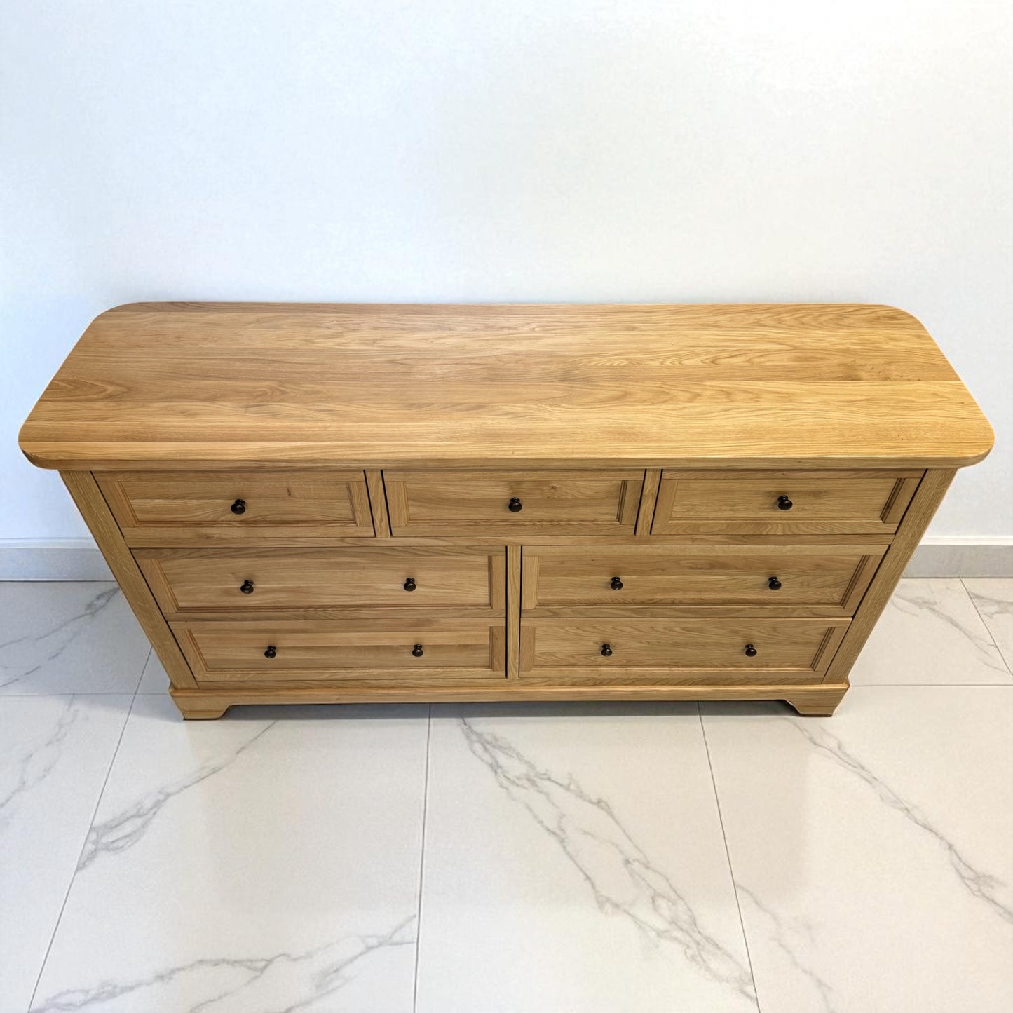Natural Solid Oak 7 Drawer Chest From Oak Furnitureland