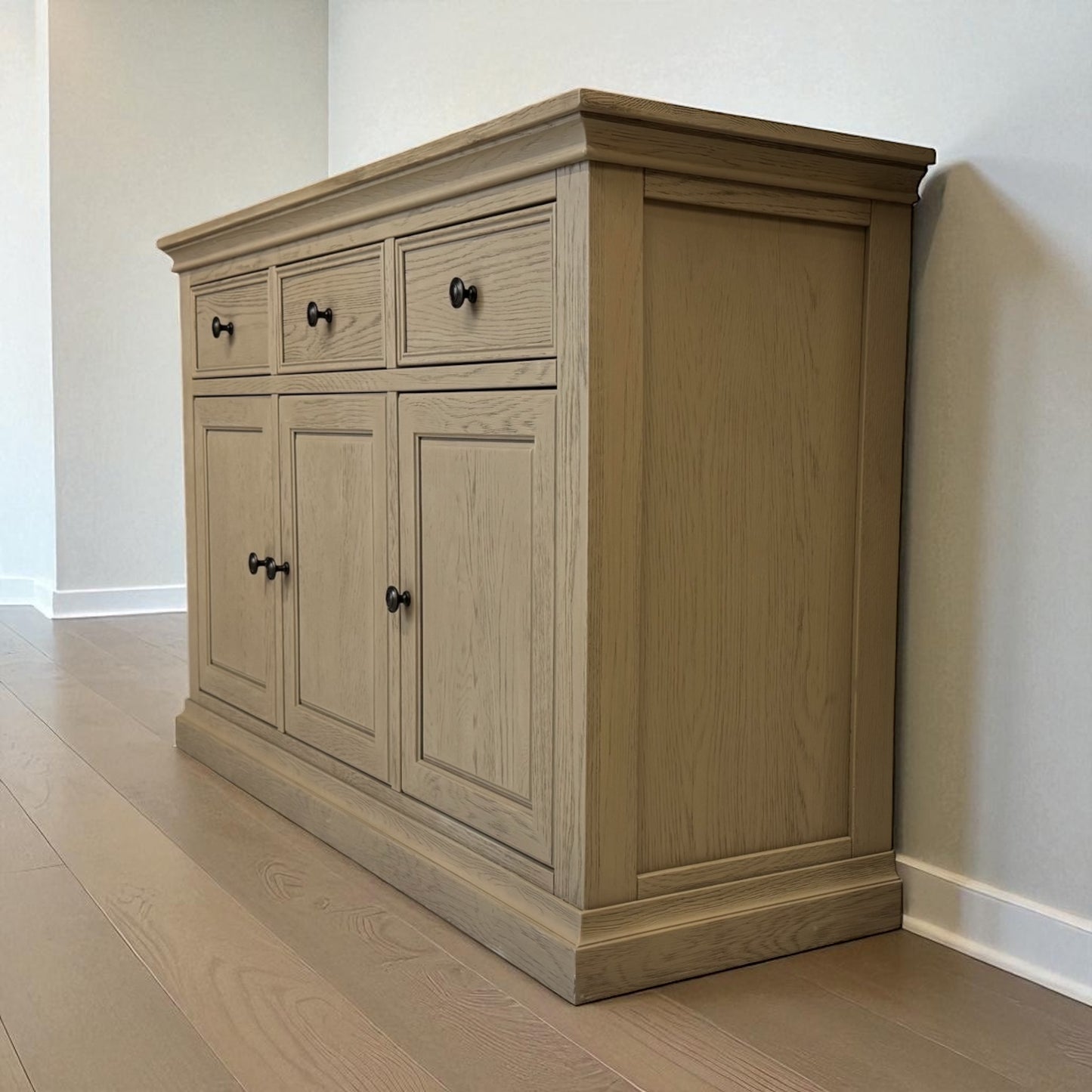 Solid Weathered Oak Large Sideboard Burleigh Range From Oak Furnitureland RRP £749