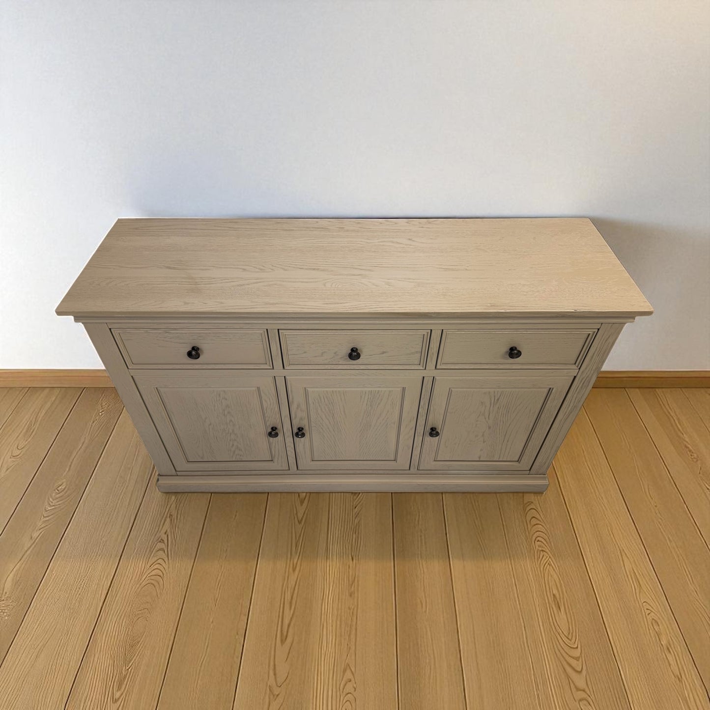 Solid Weathered Oak Large Sideboard Burleigh Range From Oak Furnitureland RRP £749