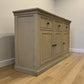 Solid Weathered Oak Large Sideboard Burleigh Range From Oak Furnitureland RRP £749