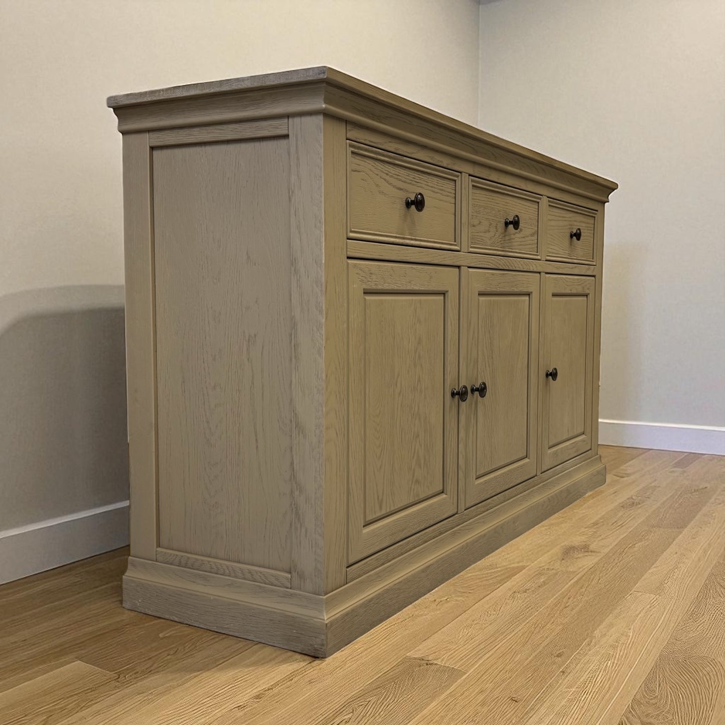 Solid Weathered Oak Large Sideboard Burleigh Range From Oak Furnitureland RRP £749