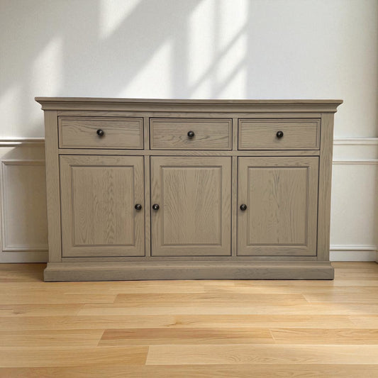 Solid Weathered Oak Large Sideboard Burleigh Range From Oak Furnitureland RRP £749
