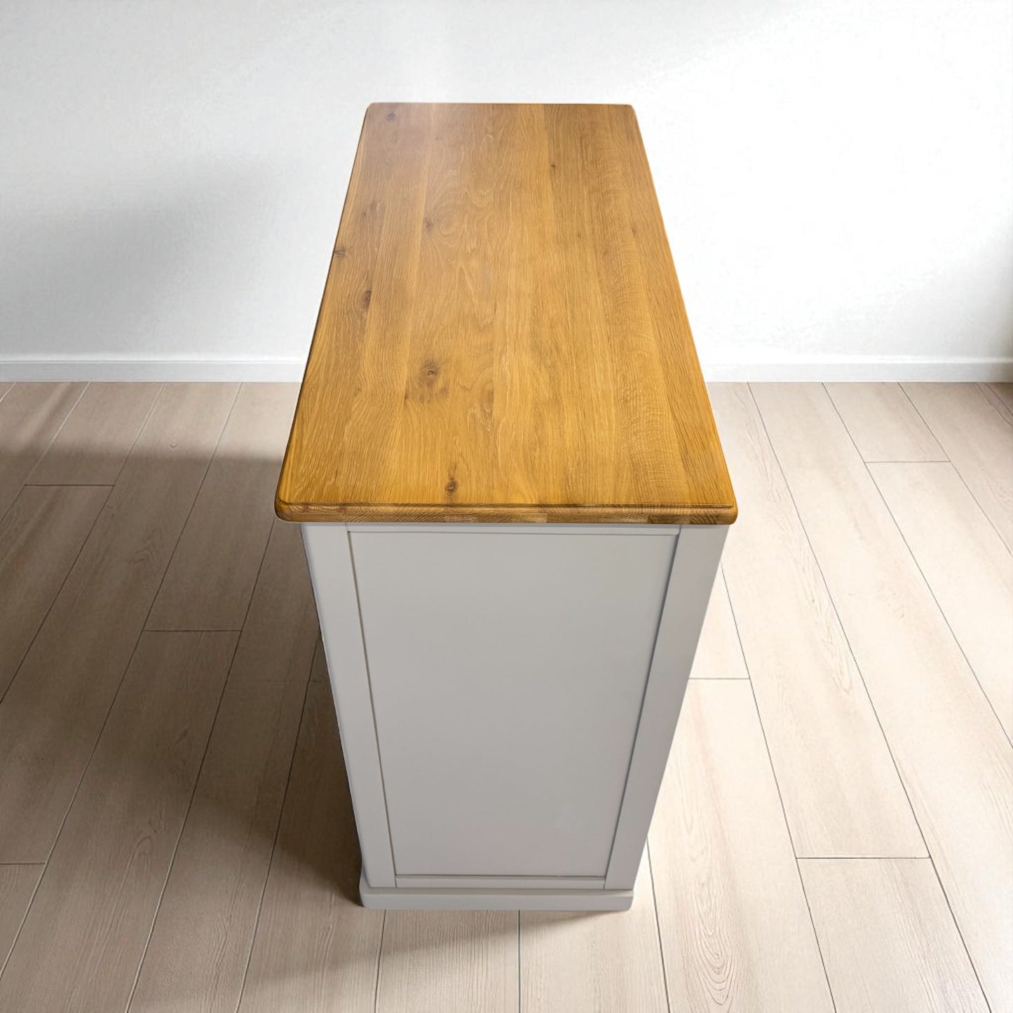 Natural Solid Oak & Painted 5 Drawer Chest of Drawers, Henley Range From Oak Furnitureland RRP £629
