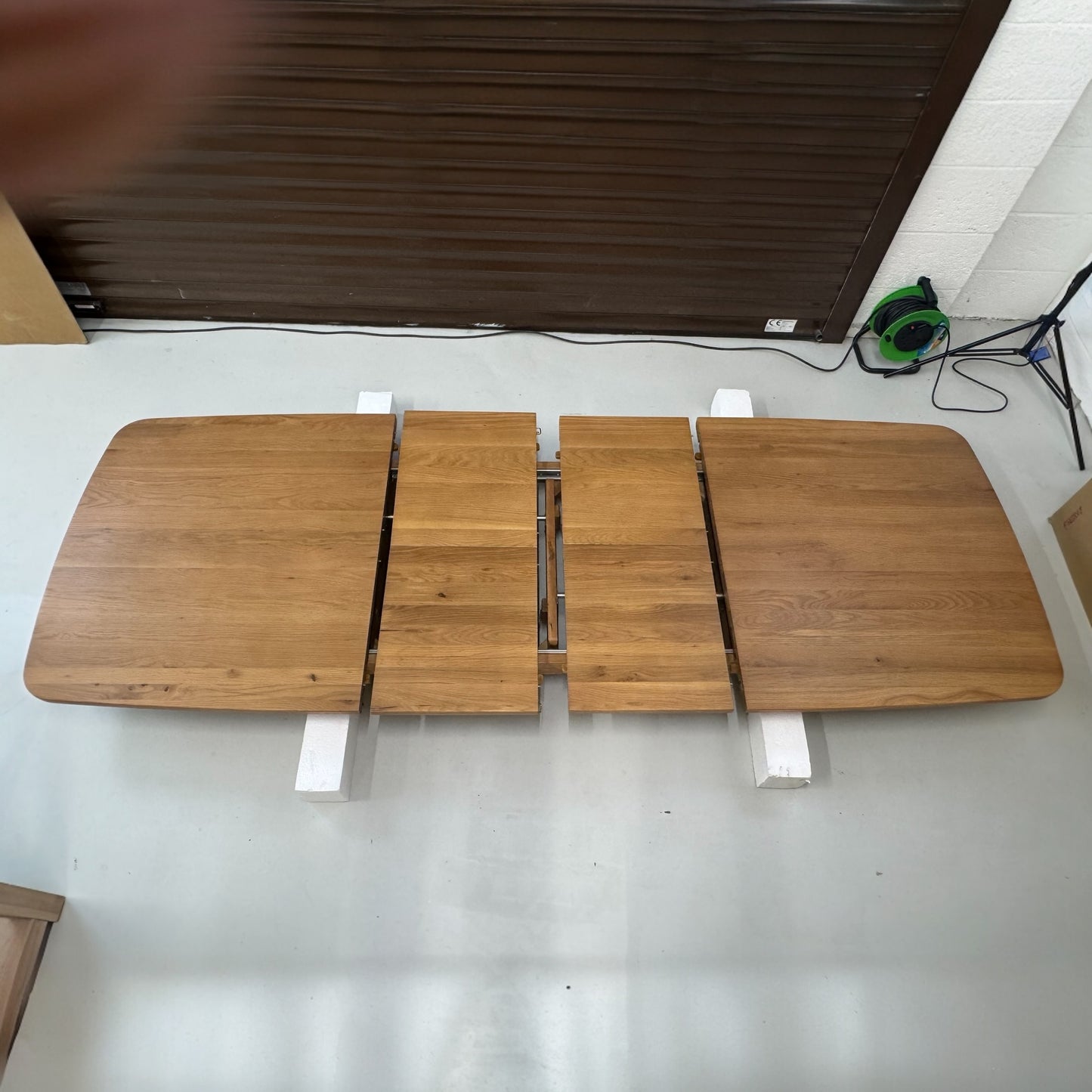 Natural Solid Oak Extending Dining Table, 6 to 10 Seater Bentley Range From Oak Furnitureland RRP £1079