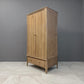 Light Natural Solid Oak Double Wardrobe Newton Range From Oak Furnitureland RRP £999