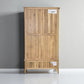 Light Natural Solid Oak Double Wardrobe Newton Range From Oak Furnitureland RRP £999