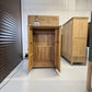 Brushed & Glazed Solid Oak Double Wardrobe, Parquet Range From Oak Furnitureland RRP £999