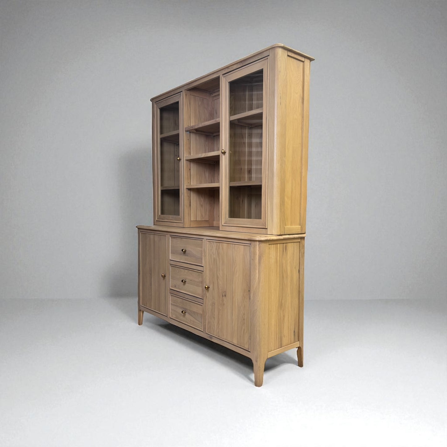 Light Natural Solid Oak Large Dresser Newton Range From Oak Furnitureland RRP £1449