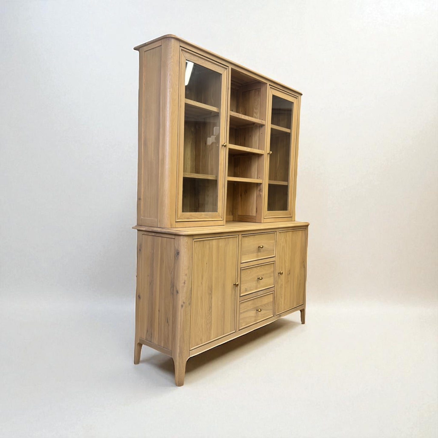 Light Natural Solid Oak Large Dresser Newton Range From Oak Furnitureland RRP £1449