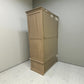 Oak Furnitureland Weathered Oak Double Wardrobe with Glass Mirror & Tie Rack Burleigh Range RRP £1099