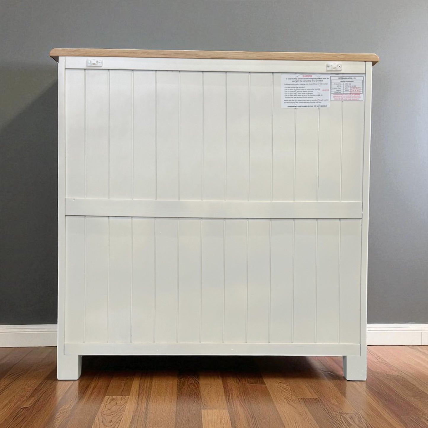Natural Solid Oak & Painted 5 Drawer Chest, From Oak Furniture Superstore