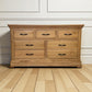 Natural Solid Oak 7 Drawer Chest, Canterbury Range From Oak Furnitureland RRP £669
