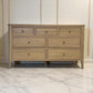Light Natural Solid Oak 7 Drawer Chest, Newton Range From Oak Furnitureland RRP £679