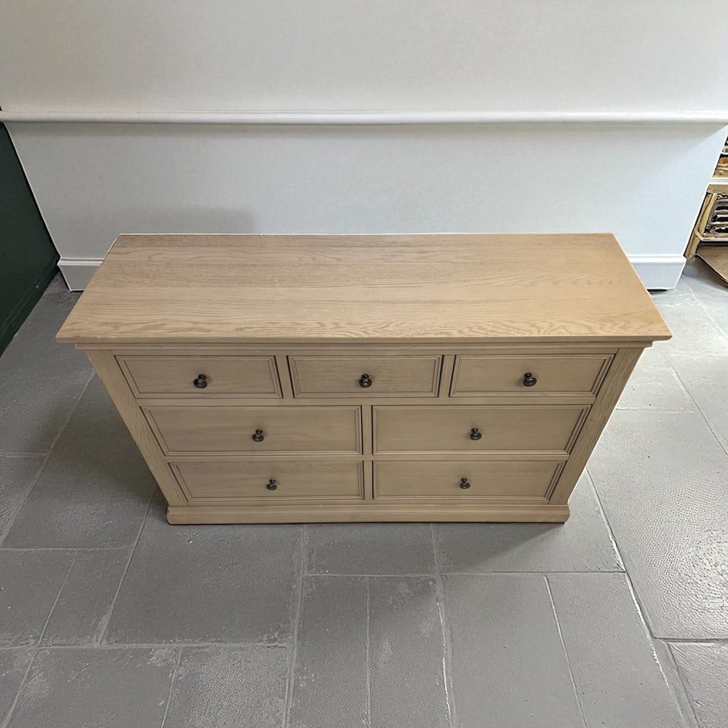 Weathered Oak 7 Drawer Chest, Burleigh Range From Oak Furnitureland RRP £759