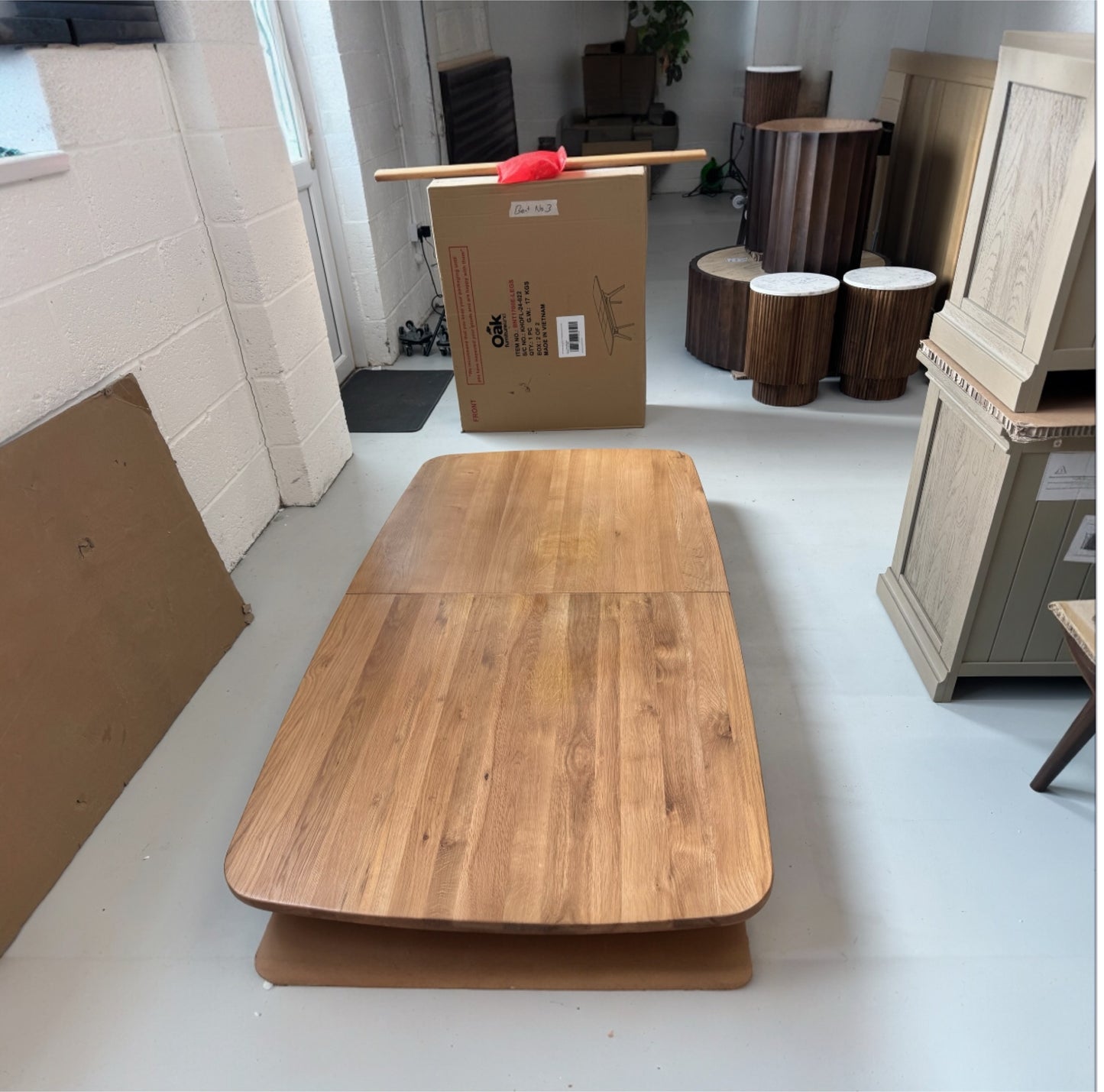 Natural Solid Oak Extending Dining Table, 6 to 10 Seater Bentley Range From Oak Furnitureland RRP £1079