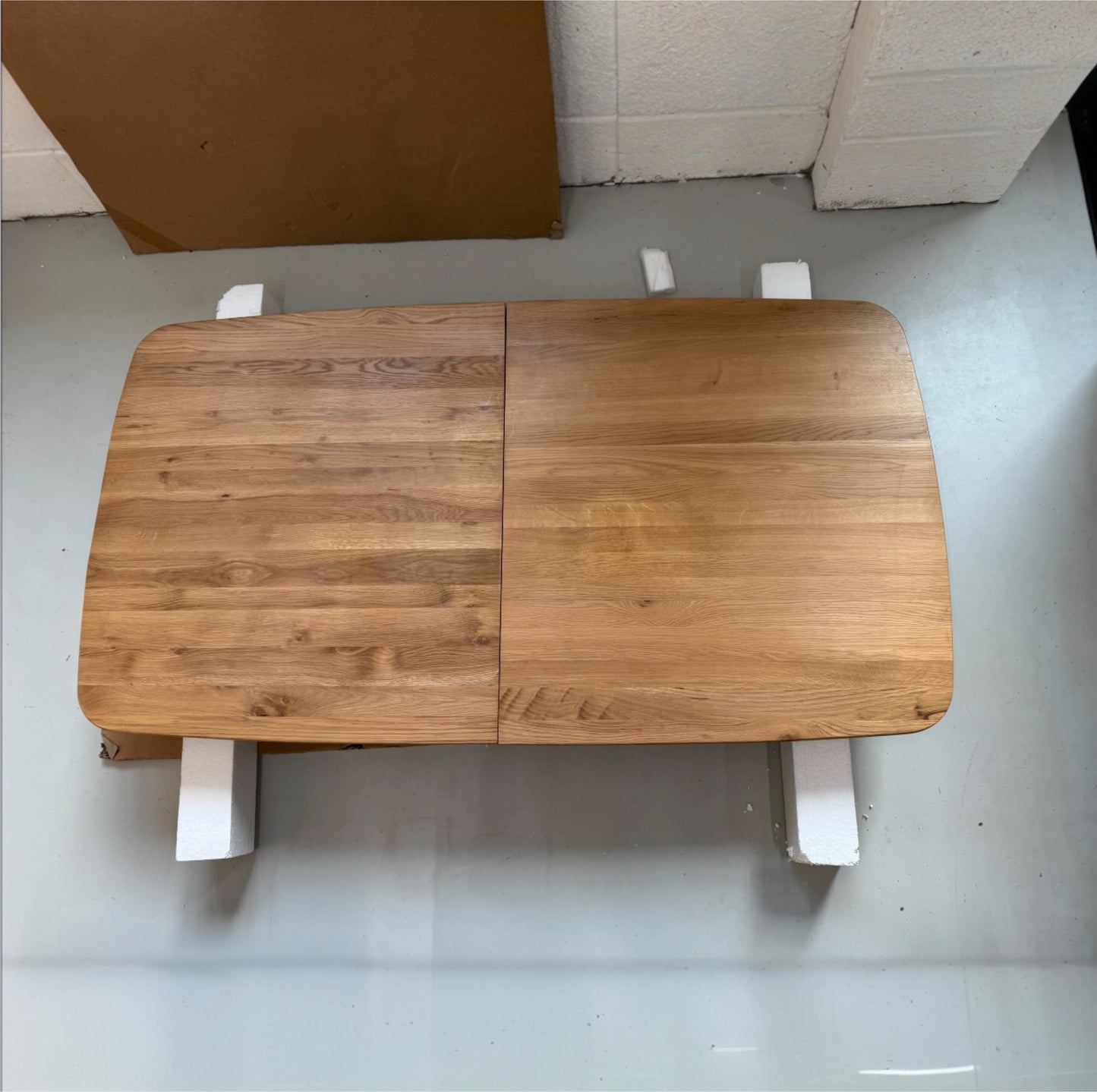 Natural Solid Oak Extending Dining Table, 6 to 10 Seater Bentley Range From Oak Furnitureland RRP £1079