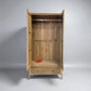 Light Natural Solid Oak Double Wardrobe with Full Sized Mirror, Newton Range From Oak Furnitureland RRP £999