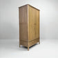 Light Natural Solid Oak Double Wardrobe with Full Sized Mirror, Newton Range From Oak Furnitureland RRP £999