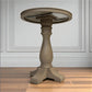 Weathered Oak Pedestal Side Table Burleigh Range From Oak Furnitureland
