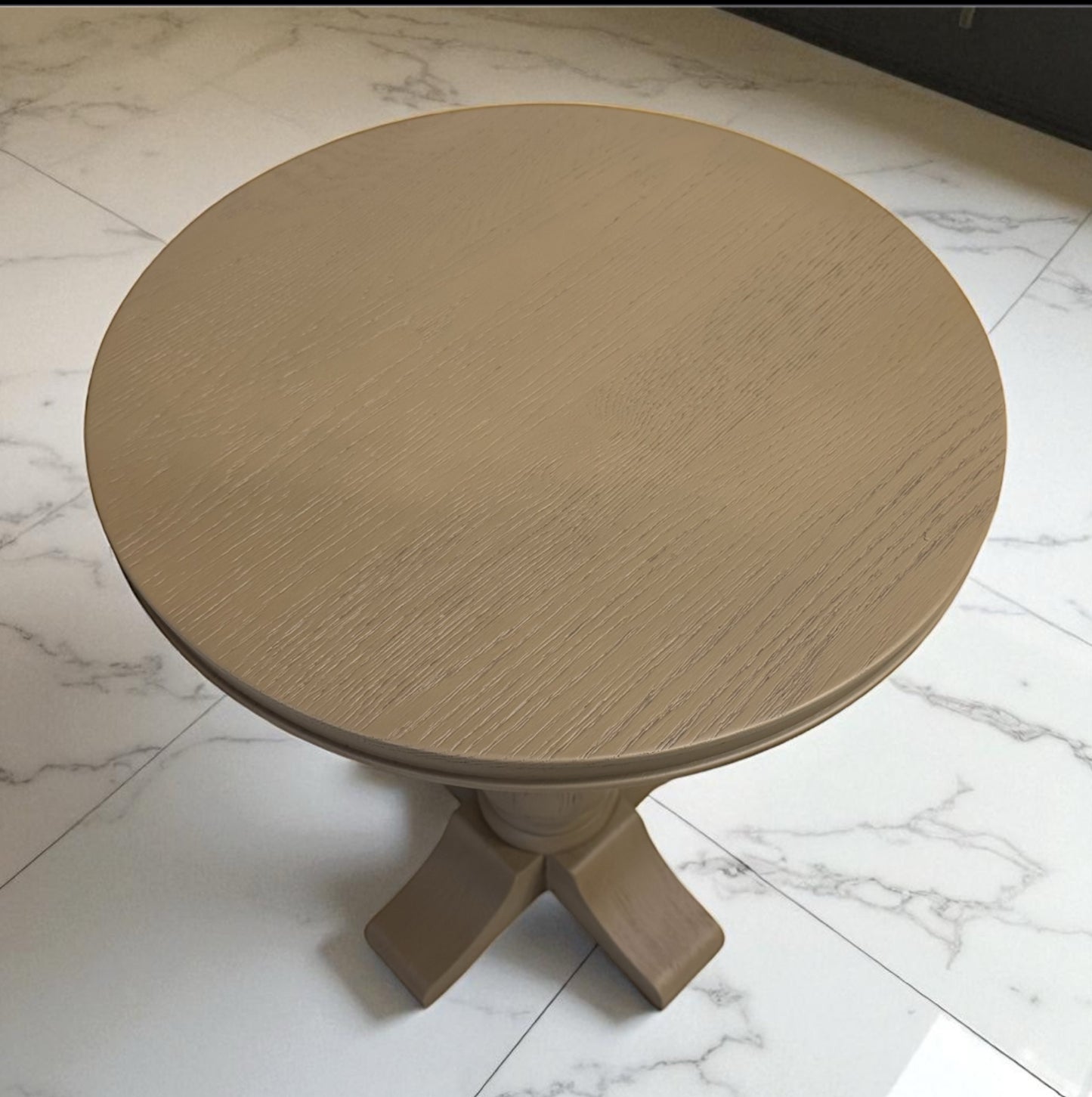 Weathered Oak Pedestal Side Table Burleigh Range From Oak Furnitureland