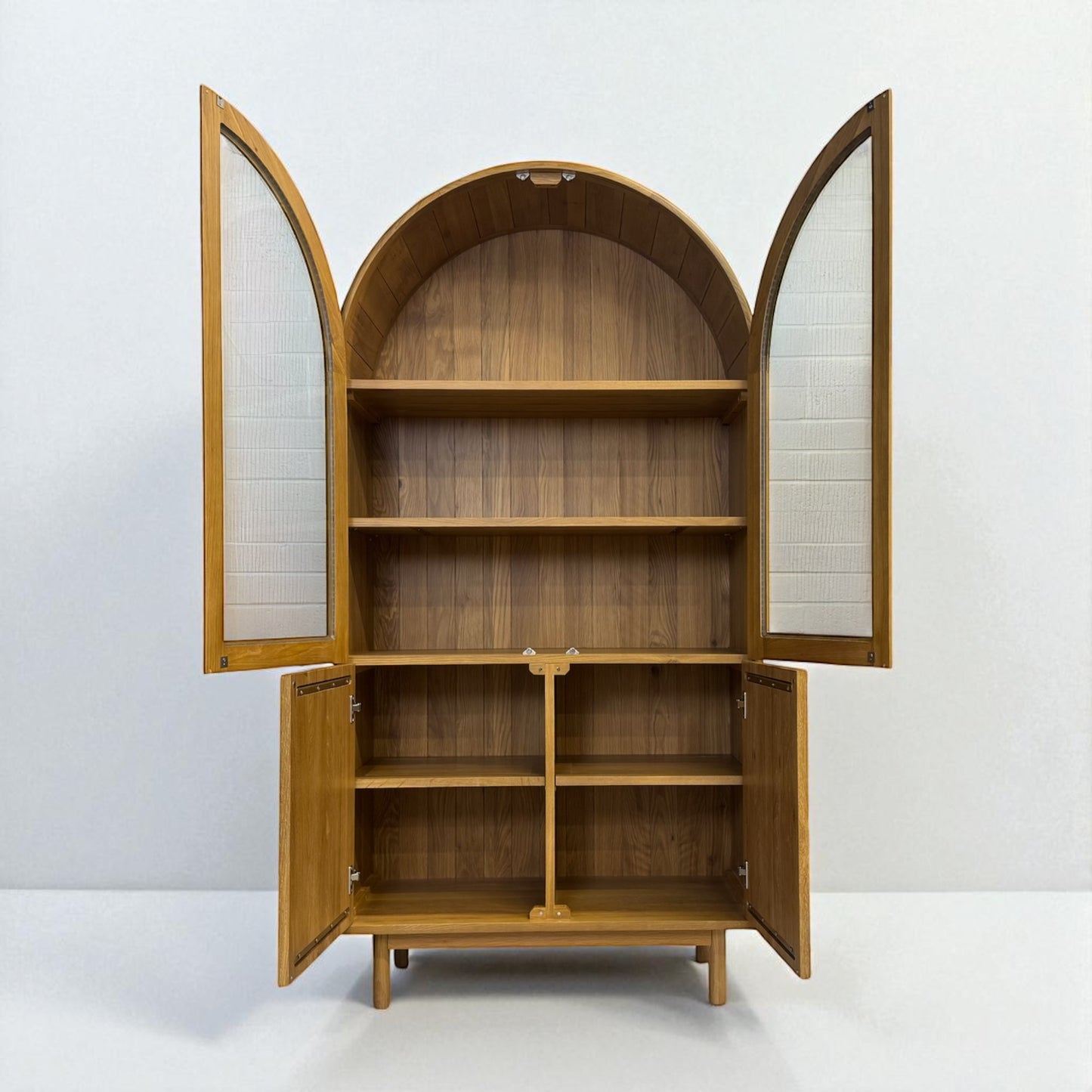 Natural Solid Oak Display Cabinet Belgrave Range From Oak Furnitureland RRP £1099