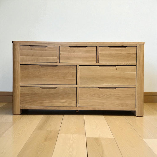 Solid Oak 7 Drawer Chest of Drawers, Romsey Range, From Oak Furnitureland RRP £679