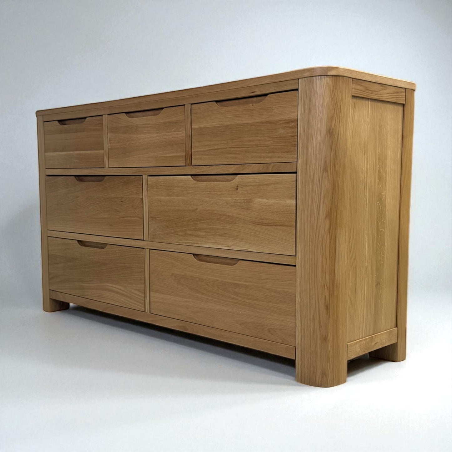 Solid Oak 7 Drawer Chest of Drawers, Romsey Range, From Oak Furnitureland RRP £679