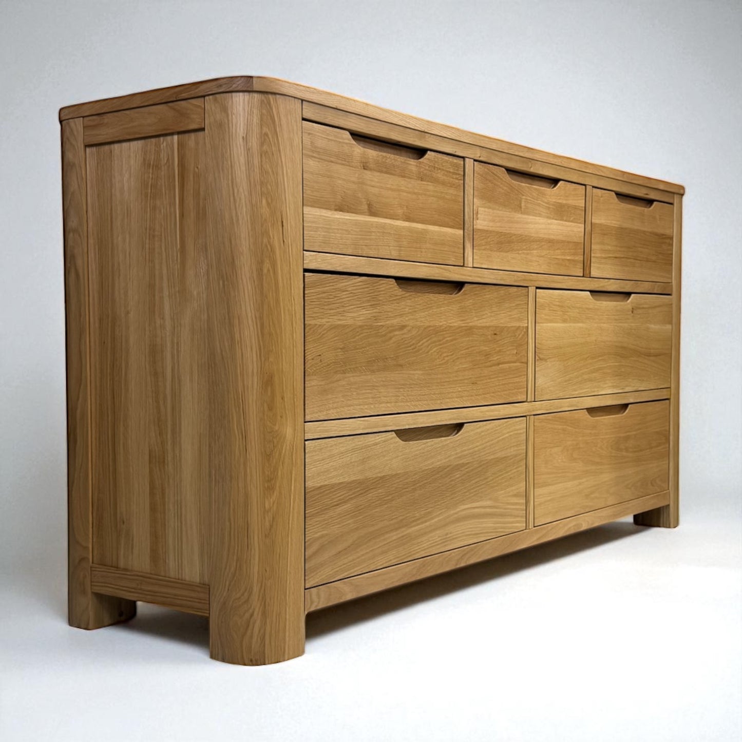 Solid Oak 7 Drawer Chest of Drawers, Romsey Range, From Oak Furnitureland RRP £679