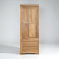 Natural Solid Oak Slim Kitchen Larder Bevel Range From Oak Furnitureland RRP £1049