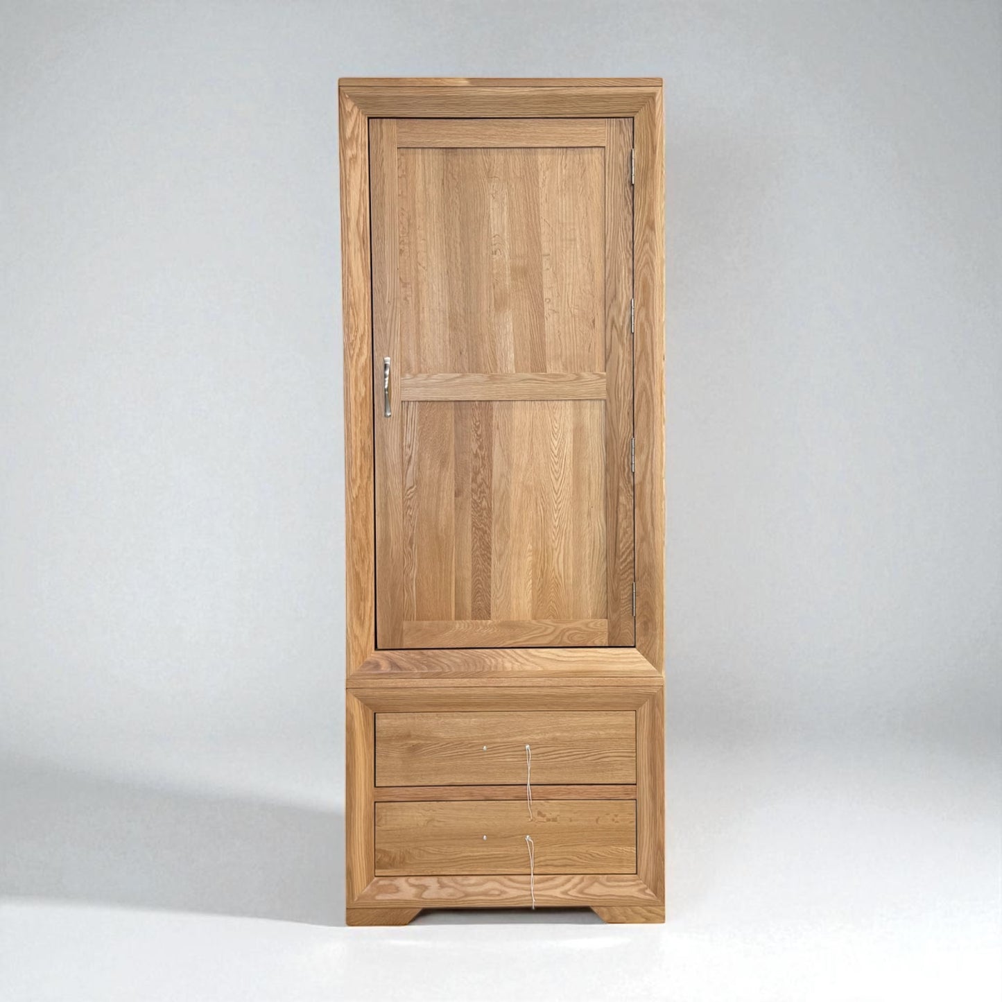 Natural Solid Oak Slim Kitchen Larder Bevel Range From Oak Furnitureland RRP £1049