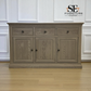 Solid Weathered Oak Large Sideboard Burleigh Range From Oak Furnitureland RRP £799