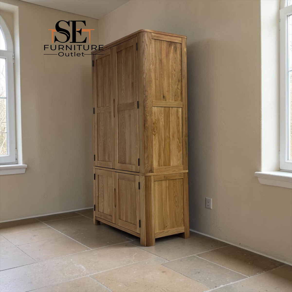 Natural Solid Oak Kitchen Larder Romsey Range From Oak Furnitureland RRP £1479