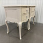 John Lewis Birch Wood Shabby Chic Bedside Tables with Pull-out Tray Rose Mist RRP £349 Each