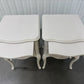 John Lewis Birch Wood Shabby Chic Bedside Tables with Pull-out Tray Rose Mist RRP £349 Each